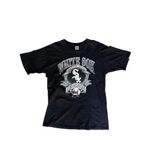 Vintage 1992 Chicago White Sox Logo 7 MLB T-Shirt – Black XL